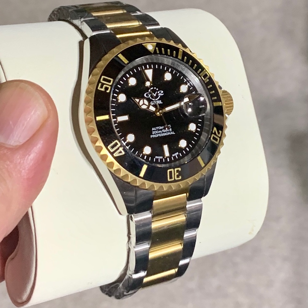 Gv2 By Gevril Watch Liguria Automatic Black Dial